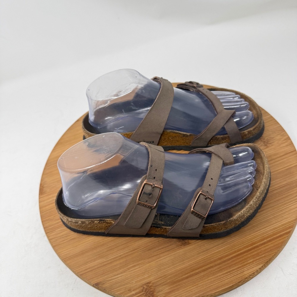 Birkenstock Mayari Sandals Brown Leather Strappy Boho Comfort Womens 39 US 8-8.5